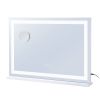 Large Vanity Mirror with Lights, Three Color Lighting Modes, Lighted Makeup LED Mirror,5X Magnification,USB Port,Smart Touch Control