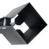 Fence Post Anchor Ground Spike, 4 Pack 36 x 4 x 4 Inches Outer Diameter (Inner Diameter 3.5 x3.5 Inches), Metal Black Powder Coated Post Stake Ground